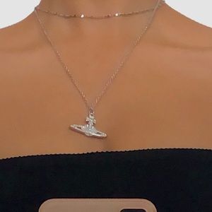 vivienne westwood silver orb necklace